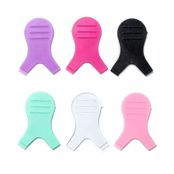 60 Pcs 6 Colors Silicone Y Shape Eyelash Brush