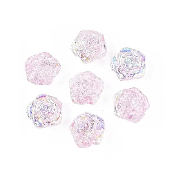 Electroplate Transparent Glass Beads Strands