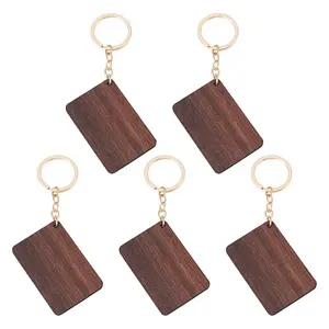 Walnut Wood Pendant Keychains