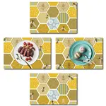 Rectangle with Bees Pattern Cotton Linen Cloth Table Mat