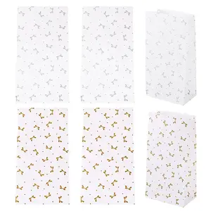 10Pcs 2 Colors Rectangle Paper Gift Bags