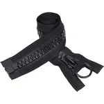1Pc Alloy & Polyester & Resin Zipper
