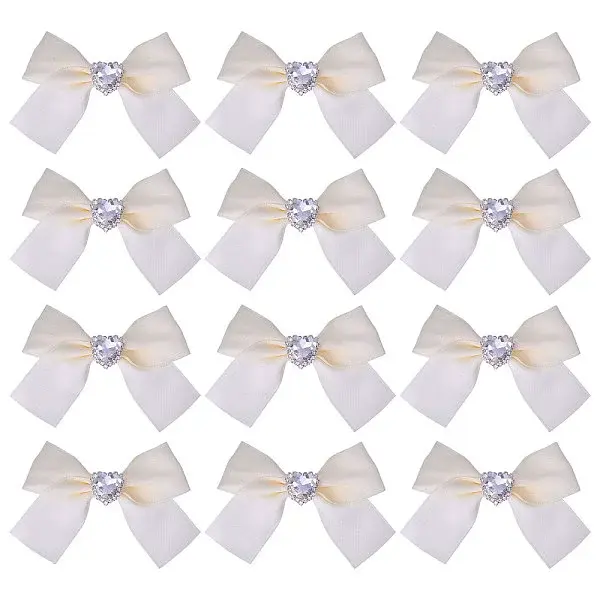 12pcs Polyester Bowknot Ornament Accessories