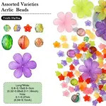 60G 3 Styles Transparent Acrylic Beads