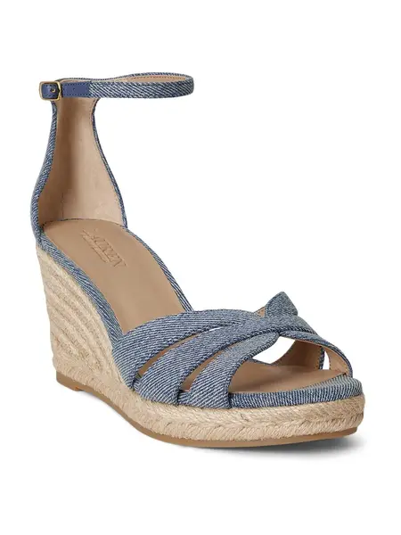 Lauren Ralph Lauren Sandále 'NELLIE'  modrá denim