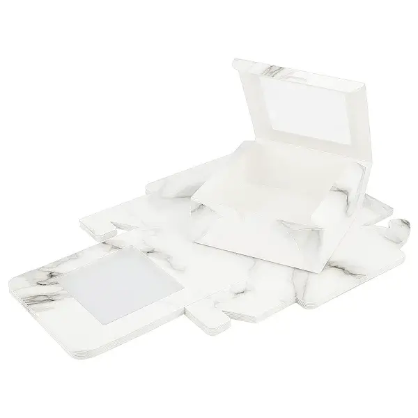 Marble Pattern Paper Cardboard Jewelry Boxes