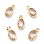 Eco-Friendly Brass with Glass Pendants