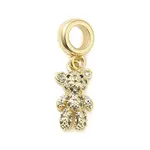 Rack Plating Brass with Cubic Zirconia Pendants