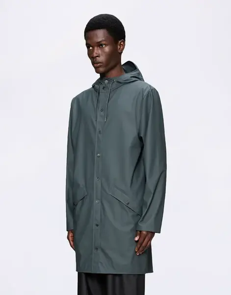 Rains Long Jacket 153 Dark Grey S