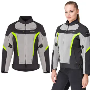Letní dámská moto bunda W-TEC Mirelia CE černo-šedo-fluo M