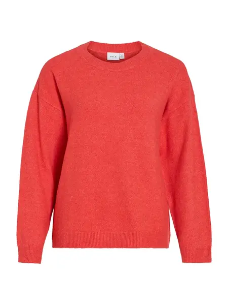 VILA Sveter 'VILiga'  červená melírovaná