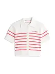 TOMMY HILFIGER Kardigán  červená / biela