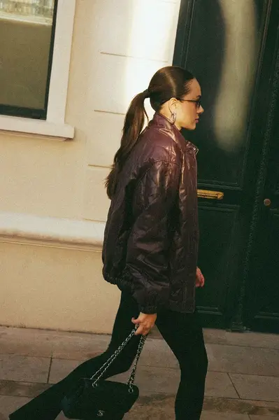 Trendyol Claret Red Oversize Molded Faux Leather Quilted Coat