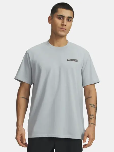 Under Armour Tričko UA HW ARMOUR LABEL SS-GRY - Pánské