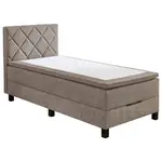 Boxxx POSTEL BOXSPRING, 100/200 cm, šedohnědá