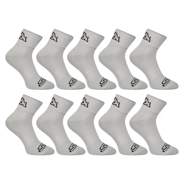 Styx 10PACK ponožky kotníkové šedé (10HK1062) M