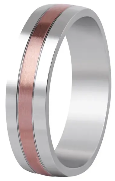 Beneto Exclusive Bicolor prsteň z ocele SPP10 65 mm