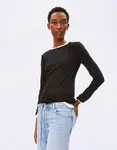 Tričko Armedangels Einiaara Soft Longsleeve 105 black