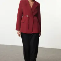 Trendyol Burgundy Blazer Jacket