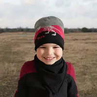 AGBO Čepice podzimní/jarní chlapecká šedá Syriusz