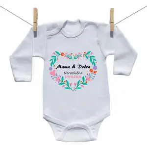 Boodyy Body s dlhým rukávom Mama a dcéra 62 (2-4 mesiace)