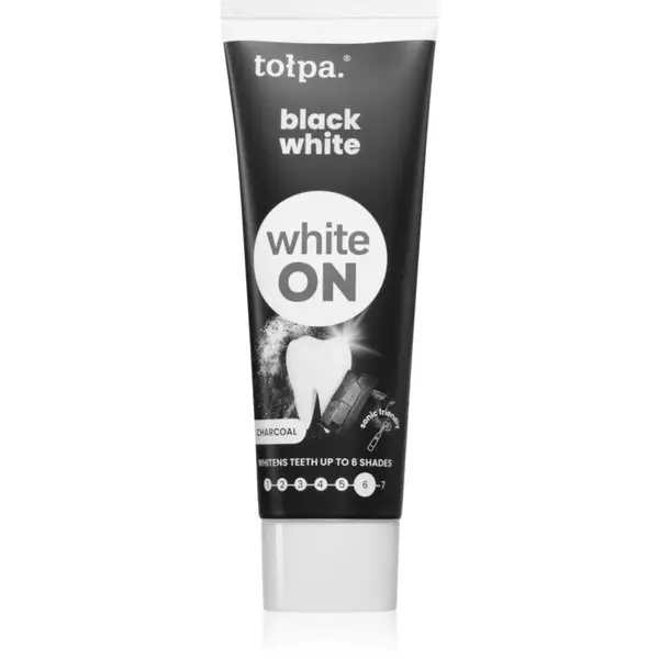 Tołpa On White Black White bieliaca zubná pasta 75 ml