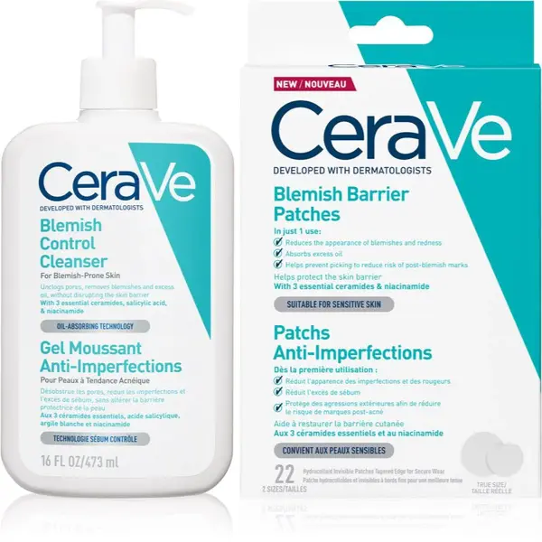 CeraVe Cleansers Blemish Control Cleanser sada pre problematickú pleť, akné
