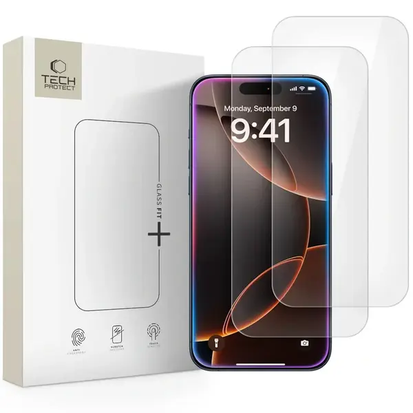 Tech-Protect Glass Fit 2x ochranné sklo na iPhone 16 Pro / 17 / 17 Pro