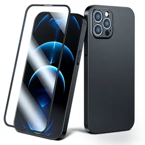 Joyroom 360 Full Coverage kryt na iPhone 13 Pro Max + ochranné sklo, čierny
