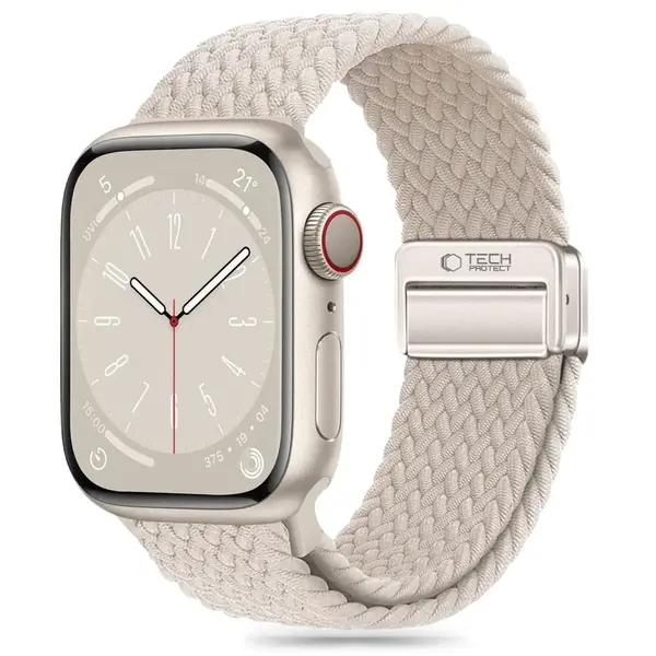 Tech-Protect Nylon Mag remienok na Apple Watch 44/45/46/49mm, starlight