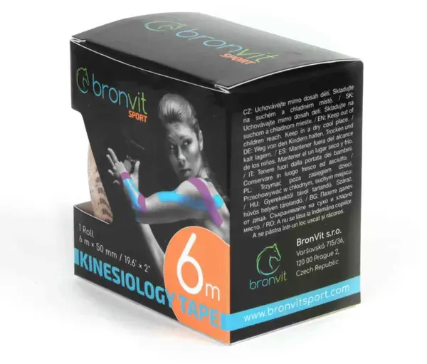 BronVit Sport Kinesio Tape classic béžová 5cmx6m