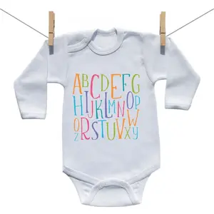 Boodyy Body s dlhým rukávom Abeceda 74 (6-9 mesiacov)