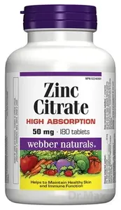 WEBBER NATURALS Zinok 50 mg Citrát
