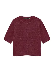 VERO MODA Kardigán 'VMDOFFY'  vínovo červená