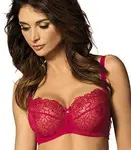 Červená krajková podprsenka