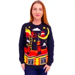 Dámský svetr Santa Moon Frogies Christmas