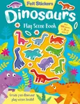 Felt Stickers Dinosaur Play Scene Book - Kit Elliot