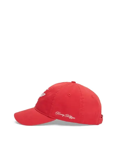 TOMMY HILFIGER Čiapka  červená / biela