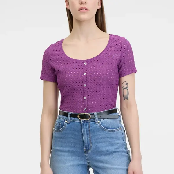 Fialové dámské tričko ORSAY - Dámské