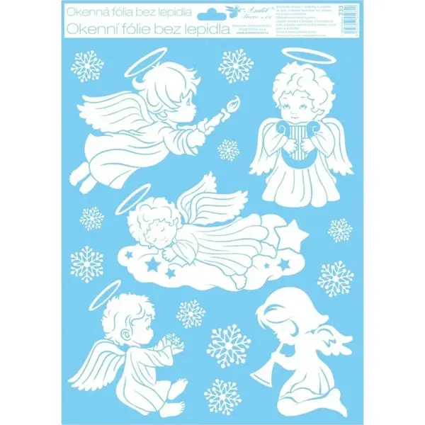 Okenné fólie 42 x 30 cm anjeli Spiace anjelik