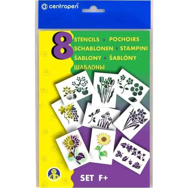 Centropen Šablóny A5 8 ks Kvety
