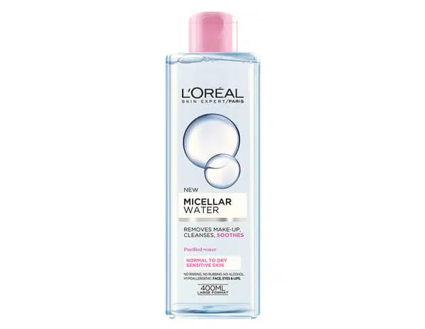 L'Oréal Paris Micelárna voda pre normálnu a suchú citlivú pleť 3v1 (Micellar Water) 400 ml