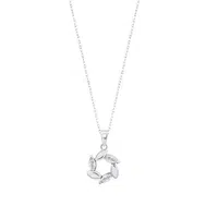 Lotus Silver Nadčasový strieborný náhrdelník so zirkónmi LP3188-1 / 1 (retiazka, prívesok)