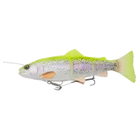 Savage gear gumová nástraha 4d linethru trout sinking lemon trout - 15 cm 40 g