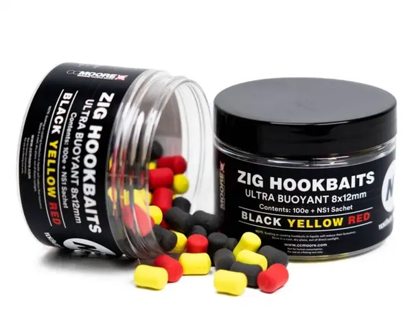 Cc moore plávajúce nástrahy ns1 zig hookbaits 8x12 mm 100 ks