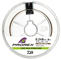 Daiwa lanko prorex hybrid knotable wire brown 6 m - 0,275 mm 4,4 kg