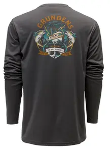 Grundéns funkčné uv tričko tuna tattoo ls tech tee anchor - l