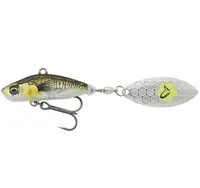 Savage gear 3d sticklebait tailspin sinking green silver ayu - 8 cm 18 g