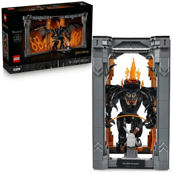 LEGO® Icons 10367 Knižná zarážka: Pán prsteňov – Balrog™
