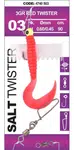 Spro náväzec na tresky salt twister red 90 cm - háčik 1 hmotnosť 3 g